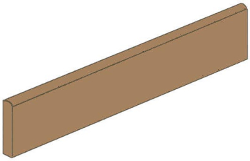 Керамогранит Rodapie Veneto Canela 9.4x60 VIVES