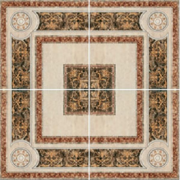 Керамогранит Rosone Travertini Crema 84x84 Capri Ceramiche