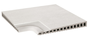 Керамогранит Рукохват угол Urban 348 Ivory R11/C 310х310х17-30 Kerastep