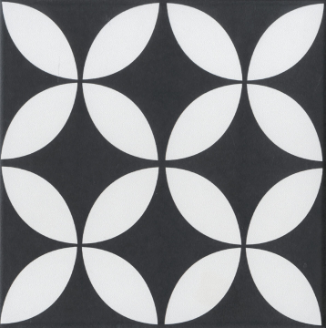 Керамогранит S17612 Stamp Black Matte 20х20 Yurtbay Seramik