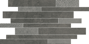 Керамогранит SBM011/SG458520 Ламелла серый темный мозаичный 50,2x25x8,5 Kerama Marazzi
