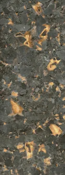 Керамогранит SL1232G0342R6 Лава чёрный лаппатированный обрезной 119,5x320x0,6 Kerama Marazzi