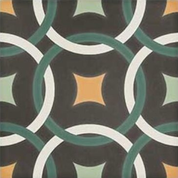 Керамогранит SYNC CHAIN GREEN 15x15 DNA Tiles