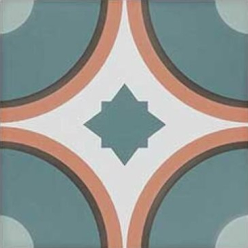 Керамогранит SYNC CIRCLE BLUE 15x15 DNA Tiles