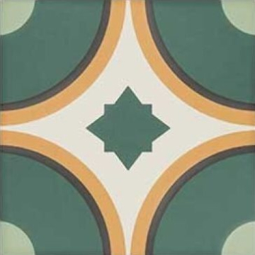Керамогранит SYNC CIRCLE GREEN 15x15 DNA Tiles