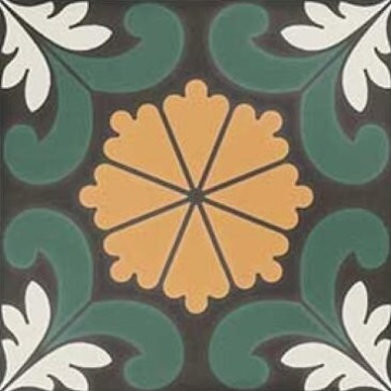 Керамогранит SYNC FLOWER GREEN 15x15 DNA Tiles