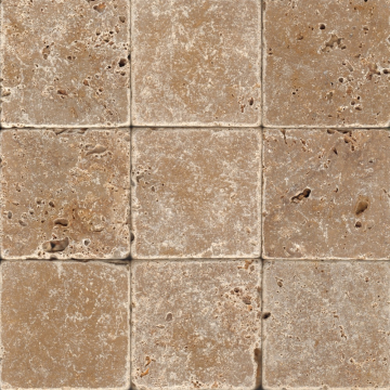 Керамогранит Toscana Rustic 10X10X1, натуральный Травертин матовый Натуральный камень