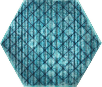 Керамогранит TRIBU Blue Shiny Hexa 23.2x26.7 ITT Ceramic