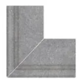 Керамогранит Угол фарфорового поручня наружный 90 Cement Grey 25x50 Serapool