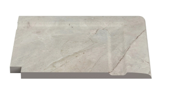 Керамогранит Угол фарфорового поручня наружный Beige Stone 30x30 Serapool