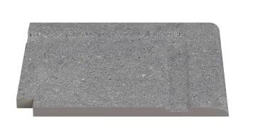 Керамогранит Угол фарфорового поручня наружный Cement Grey 30x30 Serapool