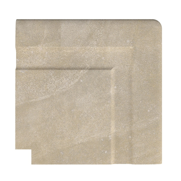 Керамогранит Угол фарфорового поручня наружный Pool Garden Beige 25x25 Serapool