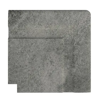 Керамогранит Угол фарфорового поручня наружный Pool Garden Grey 25x25 Serapool