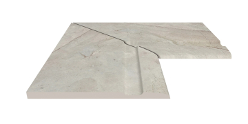 Керамогранит Угол фарфорового поручня внутренний 90 Beige Stone 30x50 Serapool