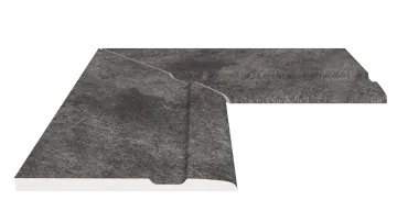 Керамогранит Угол фарфорового поручня внутренний 90 Pool Garden Anthracite 25x50 Serapool