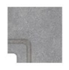 Керамогранит Угол фарфорового поручня внутренний Cement Grey 25x25 Serapool
