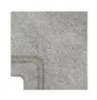 Керамогранит Угол фарфорового поручня внутренний Pool Garden Grey 25x25 Serapool