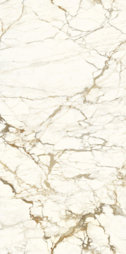 Керамогранит UM6L300575A Calacatta Macchia Vecchia Block A Lucidato Shiny 150x300 Ariostea