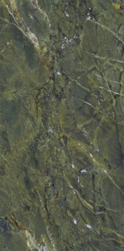 Керамогранит UM6L300637 VERDE KARZAI Luc Shiny 150x300 Ariostea