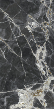 Керамогранит UO6L300679 ONICE NERO Lucidato Shiny 6mm 300x150  Ariostea