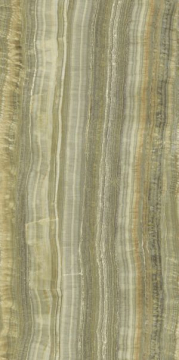 Керамогранит UO6SK157558 GREEN ONYX VEIN Cut Lev Silk 150x75 Ariostea