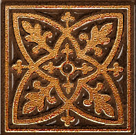 Керамогранит Вставка Лиссабон шоколад 6х6 Freelite Decor