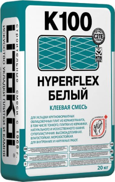 Клей K100 HYPERFLEX Белый 20 кг LITOKOL