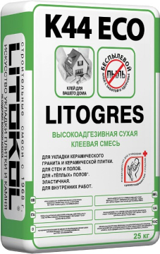 Клей K44 LITOGRES ECO 25 кг LITOKOL