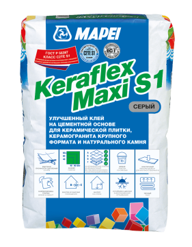 Клей Keraflex Maxi серый 25кг Mapei