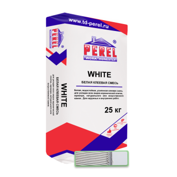 Клей Клеевая смесь White 0317 25 кг Perel