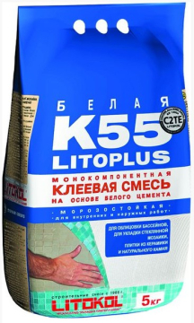 Клей LITOPLUS K55 белый 5 кг LITOKOL