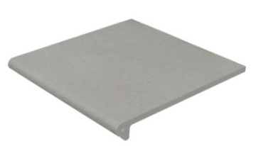 Клинкерная плитка 902801 Cotto Gris Peldano Redondeado 33 32.5х33 Gres de Aragon