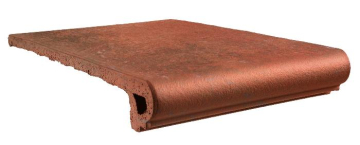 Клинкерная плитка 902905 Antic Marron Peldano Redondeado 33 32.5х33 Gres de Aragon