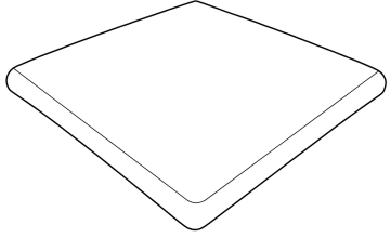 Клинкерная плитка 906165 Ступень угловая Petra Anti-Slip Orce 33x33 Gres de Aragon