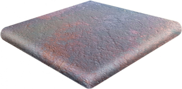 Клинкерная плитка 906867 Esquina Redonda Metal Red 33x33 Gres de Aragon