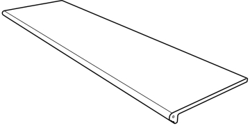 Клинкерная плитка 970448 Ступень фронтальная Petra Gris Liso redondeado 33x120 Gres de Aragon