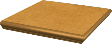 Клинкерная плитка Aquarius Beige Ступень наружная с капиносом 33х33 Paradyz