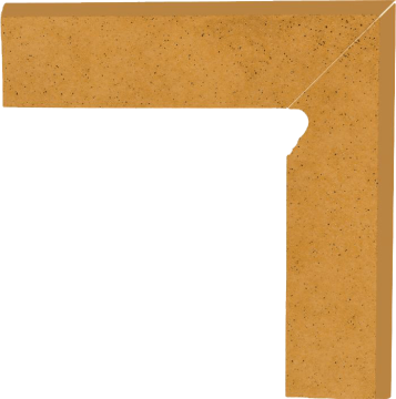 Клинкерная плитка Aquarius Beige Цоколь правый (B+A) 30х8,1 Paradyz