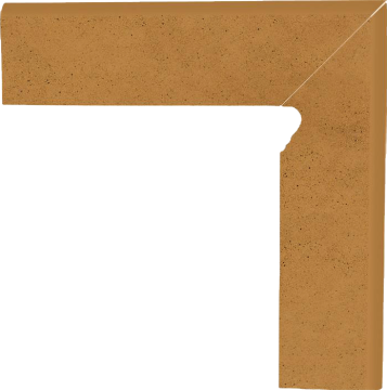 Клинкерная плитка Aquarius Brown Цоколь правый (B+A) 30х8,1 Paradyz