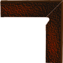 Клинкерная плитка Cloud Brown Duro Цоколь правый (B+A)30х8,1 Paradyz