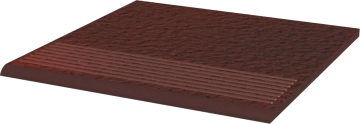 Клинкерная плитка Cloud Brown Stopnica Prosta Duro 8,5mm 30x30 Paradyz