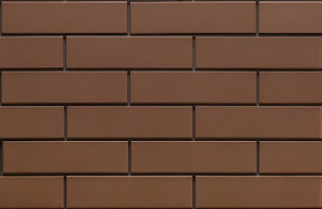 Клинкерная плитка Elewacja Gladka brazowa (brown) спец. 24.5x6.5 CERRAD
