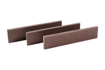 Клинкерная плитка Фасадная Ригельная Шоколад 320x79x14 Натуральный Клинкер