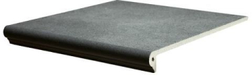 Клинкерная плитка Флорентийская ступень 058 Anthrazit 31x32x9 Interbau