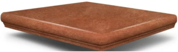 Клинкерная плитка Флорентийская угловая ступень 059 Kastanie 32x32x9 Interbau