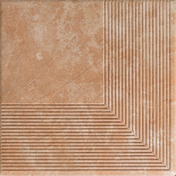 Клинкерная плитка Ilario Beige Ступень угловая MAT 30х30 Paradyz