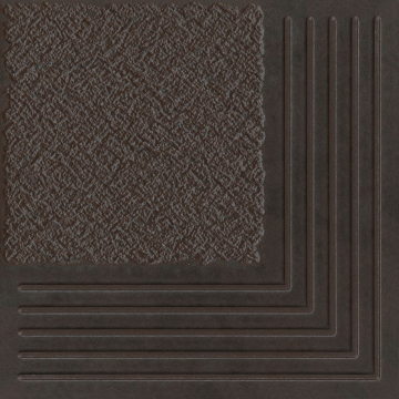 Клинкерная плитка Каир 4У коричневый клинкерная угловая ступень 29.8х29.8х7 Керамин