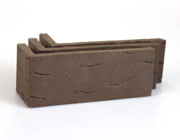 Клинкерная плитка Koro Brown угловая 2201 (Y) 185x60x71x14 Terramatic