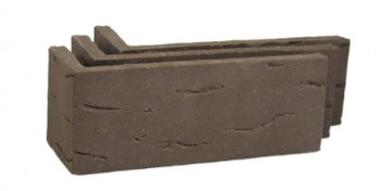 Клинкерная плитка Koro Brown угловая AC 2204 (Y) 185x60x71x14 Terramatic