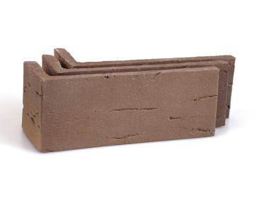 Клинкерная плитка Koro Brown угловая AK 2209 (Y) 185x60x71x14 Terramatic